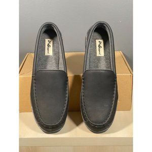 All Season Women's Moccasin Slippers Size 11 Black Leather